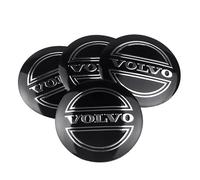 CHANGNIANFA 4Piezas Pegatinas Tapas Centrales Rueda para Volvo EX30 2023-2024 2025, Tapabujes Llantas Logo Emblema Protector Buje Tapacubos Centrales Insignia Rueda,65MM-A