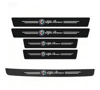 CHANGNIANFA 5 Piezas Protectores Umbral Puerta para Alfa Romeo Stelvio Bj.2016-2022, Pedal Protección Coche Guardias del Borde Pegatinas Banda Protectora Umbrales de Puerta