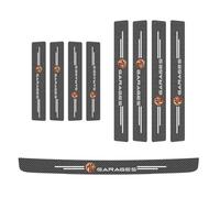 CHANGNIANFA 9 Piezas Protectores Umbral Puerta para MG Astor Sharp Petrol 2022-2025, Pedal Protección Coche Guardias del Borde Pegatinas Banda Protectora Umbrales de Puerta,C