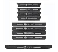 CHANGNIANFA 9 Piezas Protectores Umbral Puerta para MG ZS EV Long Range 2022-2025, Pedal Protección Coche Guardias del Borde Pegatinas Banda Protectora Umbrales de Puerta,B