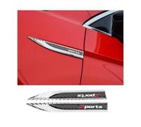 CHANGNIANFA Coche Estilo Pegatinas Metal para Audi A8 TT Q2 Q3 Q5 Q7 Q8 S-Line, Estilo del Logotipo 'Metal Emblema para Decoración de Carrocería Car Accessories,C