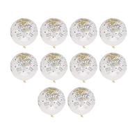Changor 10 Globos de Confeti Transparentes con Palabras Brillantes de Feliz Cumpleaños para Decoración de Fiestas, Globos de Lentejuelas Dorados/plateados/oro Rosa, Látex de 12 Pulgadas, Escena