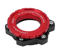 Changor Adaptador Centerlock de Aleación de Aluminio, Superficie Lisa para Instalación de Buje de Eje Pasante de Bicicleta de Montaña (#4)