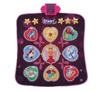 Changor Alfombra de Baile Inalámbrica de 9 Teclas, Almohadilla de Juego de Música Interactiva con Diseño Plegable Antideslizante, Juguete de Baile de Suelo con Batería (Rosa)