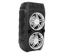 Changor Altavoz Bluetooth con Doble Subwoofer Portátil de Alto Volumen para Acampar Al Aire Gris Plata Batería de 1800 MAh