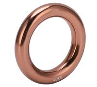 Changor Anillo de Rappel de Escalada Anillo O Redondo de Aleación de Aluminio Ligero para Deportes de Aventura de Escalada en Árboles y Rocas, Marrón, 1 Unidad