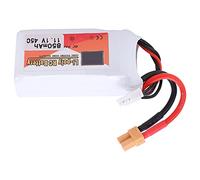 Changor Batería Lipo Recargable de 11,1 V, 850 MAh, 45 C, Duradera para Coches RC, Barcos, Helicópteros, Enchufe XT30, Blanco, 2,4x1,2x0,9 Pulgadas