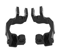 Changor Bloque de Ruedas con Bujes RC C de Aleación de Aluminio para Coches Typhon 1/10, Fácil Instalación, Precisión, Paquete de 2 (Negra)