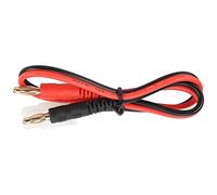 Changor Cable Adaptador de Cargador de 31,6 Cm para Enchufe Macho a Conector Banana de 4,0 Mm Cable de Silicona Flexible y Liviano para Automóviles RC, Aviones, Barcos