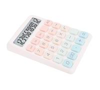 Changor Calculadora de 12 Dígitos, Diseño de Botón Grande para Uso en Oficina y Escuela, Material ABS Duradero, Tamaño Compacto 10,3 X 16,5 Cm (Blanco)