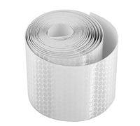 Changor Cinta Adhesiva Reflectante de Seguridad Brillo Duradero para Conductores, Excursionistas Ideal para Bicicletas, Camiones, Pegatina de 2 X 10 Pies para Remolques Material de PVC Amarillo (#3)