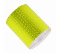 Changor Cinta Adhesiva Reflectante de Seguridad Brillo Duradero para Conductores, Excursionistas Ideal para Bicicletas, Camiones, Pegatina de 2 X 10 Pies para Remolques Material de PVC Amarillo (#6)