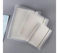 Changor Cubierta Transparente para Encuadernación de Cuaderno con Organización Flexible para Reuniones de Oficina Escolar, Material PP Mate, 1 Paquete para Diarios, Notas y Bocetos (A5)