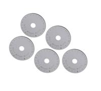 Changor Cuchilla Cortadora Giratoria de Acero de Aleación Eficiente de 45 Mm para Tela, Cuero, Papel, Plástico, Corte sin Esfuerzo para Coser álbumes de Recortes, 5 Cuchillas para Usuarios Diestros