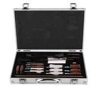 Changor Herramientas de Limpieza, Carcasa Interior de Esponja, Kit de Limpieza Universal Práctico Y Duradero con Caja de Aluminio para Pistola, Escopeta, Arma de Fuego