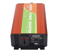 Changor Inversor de Corriente de 1000W, Onda Sinusoidal Pura con Protección contra Sobrecarga para Coche, RV, Barco, Refrigeración de Aleación de Aluminio (CC 24 V)