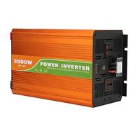 Changor Inversor de Potencia de Onda Sinusoidal Pura de 3000 W, Diseño Compacto, Salida de Alta Eficiencia para Vehículos Recreativos, Barcos y Paneles Solares, Aleación de Aluminio (12 V CC.)