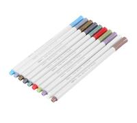Changor Juego de Bolígrafos de Colores Metálicos, Tinta Duradera y Diseño | 10 piezas, Agarre cómodo, Ideal para arte y escritura, Material plástico