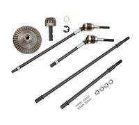 Changor Juego de Eje de Transmisión Delantero y Trasero RC para Axial Wraith 38T 13T, Kit de Actualización de Engranajes de Acero Duradero
