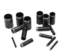 Changor Juego de Punzones de Cuero, 15 Piezas de Herramienta de Molde de Punzón Hueco de Acero de Alta Velocidad, Cortador Incisivo de 1-15 Mm para Hacer Manualidades de Cuero