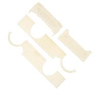 Changor Kit de Cuerpo Ancho RC Cubierta Circundante Grande con Actualización de Luz LED para Camión WPL D12 RC Blanco Cremoso 4 Unidades (#4)