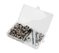 Changor Kit de Herramientas para Ojales, Juego de Ojales Duraderos para Ropa y Proyectos de Manualidades, Metálicos, 100 Juegos (12mm)