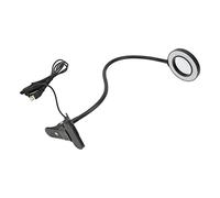 Changor Lámpara de Aumento Luz LED Brillo Ajustable 3X para Lectura Escritorio de Trabajo Aleación de Aluminio ABS