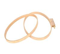 Changor Marco de aro de bordado, horizontal, ovalado, ancho, de madera, suministros de punto de cruz para amantes del bordado y entusiastas de las manualidades