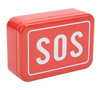 Changor Mini Caja de Almacenamiento Portátil de Hierro SOS, Duradera para Herramientas de Acampada, Caja de Rescate de Emergencia para Exteriores, Material de Hierro