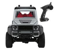 Changor MN86 Coche de Control Remoto 1:12, Coche de Escalada de Plástico a Escala Real con Luces LED, Gran Diversión para Niños Mayores de 14 Años, 36 X 19 X 19,5 Cm (Plata)