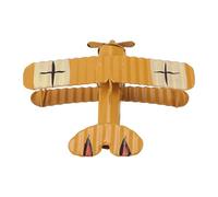 Changor Modelo de Avión Vintage, Adorno de Avión, Decoración de Coches de Adornos de Arte Retro de Arte de Hierro para el Accesorio de Fotografía de Decoración de Pasteles (Amarillo)