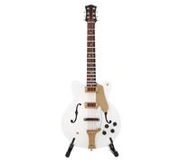 Changor Modelo de Guitarra Eléctrica en Miniatura de 5,5 Pulgadas, Adorno Decorativo, Regalo para Niños y Músicos, Hecho de Tilo