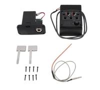 Changor Pedal de Preamplificador de Guitarra Acústica de Alta Sensibilidad con Ecualizador y Control de Volumen para Actuaciones en Vivo, Material ABS