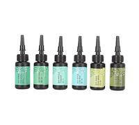 Changor Pegamento de Sellado de Papel de Aluminio de Curado Rápido de Resina UV de Colores para Joyería DIY, 6 uds., 10ml Cada con Forma de Bolígrafo para Entusiastas de las Manualidades (Serie