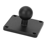 Changor Placa Adaptadora de Montaje en Bola, Aleación de Aluminio de 1 Pulgada y Goma, Placa Adaptadora Universal AMPS para Barcos, Kayaks, Camiones, Vehículos Todoterreno