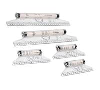 Changor Regla Rodante Paralela, Juego de 5 Piezas con Regla Transparente de 15 Cm y 30 Cm, para Dibujar Líneas Paralelas, Círculos y Dibujar