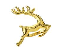 Changor Servilletero Simple y Exquisito con Diseño de Ciervo, Servilletero Chapado en Metal de Primera Calidad para Banquetes (1)