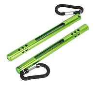 Changor Termómetro de Pesca con Mosca, Herramienta de Medición de Temperatura del Agua con Clips de Bolsillo, Paquete de Chaleco para Pescadores, Accesorios de Equipo de Pesca con Mosca, (Verde)