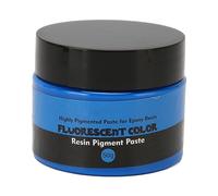 Changor Tinte de Resina Epoxi, Fuerte Poder Colorante, Colorante de Resina Líquida de 50 G Ampliamente Utilizado, Fácil Operación, Color Fluorescente para Proyectos de Arte (Azul