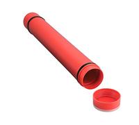 Changor Tubo para Póster Impermeable Expandible, Gran Capacidad para Viajes y Almacenamiento, Diseño de Plástico Antigolpes, 62,5 X 8,5 Cm/102 X 8, Cm (Rojo)