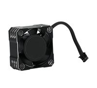 Changor Ventilador de Refrigeración de Aluminio, Controlador de Velocidad de 25x25MM de Alto Rendimiento, 32000RPM, para Vehículos Eléctricos RC, Escala 1/10 1/8 /12 (Negro y Plata)