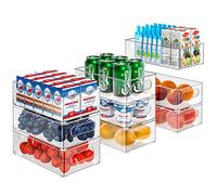 changshengda Juego de 9 organizadores para frigorífico, paquete de 9 (3 tamaños), organizador de cocina, para despensa, congelador, armario, cajón, oficina