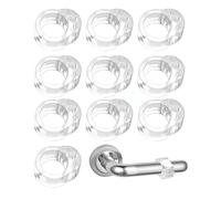 Changyeah 10 Piezes Parachoques de manija para puertas,PVC Manija de puerta Protector de ventana y puerta para puertas y paredes interiores,Proteger la Integridad de Paredes&Muebles