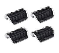 Changyeah 4 cepillos suaves para gatos, masaje esquina gato, juguete hierba gatera
