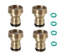 Changyeah 4 unidades de conector universal para grifo mezclador, adaptador de manguera, adaptador de manguera, acoplamiento rápido, manguera de jardín, adaptador de manguera de jardín