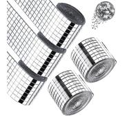 Changyeah 5 rollos de 8000 miniespejos autoadhesivos mini mosaicos adhesivos de cristal, minimosaicos de espejo, autoadhesivos para bricolaje, cocina, baño, Ktv