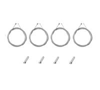 Changyeah Accesorio de repuesto para cable de freno de bicicleta, 4 piezas de línea de freno para bicicleta de montaña, utilizado para piezas de bicicleta, cable de cable (plata)