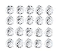 Changyeah Bola de cristal, 20 unidades de prisma atrapasueños, arco iris, colgante para lámparas, decoración de ventanas, 20 mm