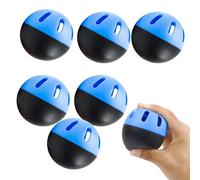 Changyeah Bolas de práctica de béisbol, 6 unidades, sin marcar, accesorios de impacto multifuncionales de alta densidad, entrenamiento de relleno suave, resistente al desgaste, para adultos