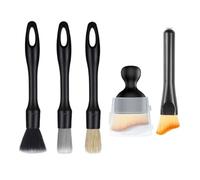 Changyeah Juego de 5 cepillos de limpieza de interiores para coche, cepillo de limpieza de lechadas, cepillo de detalle, para la limpieza interior/exterior del coche